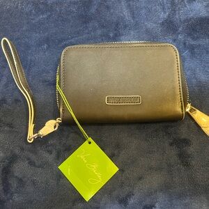 Vera Bradley Faux Leather Zip-Around Wristlet with Card Slots Black $48
